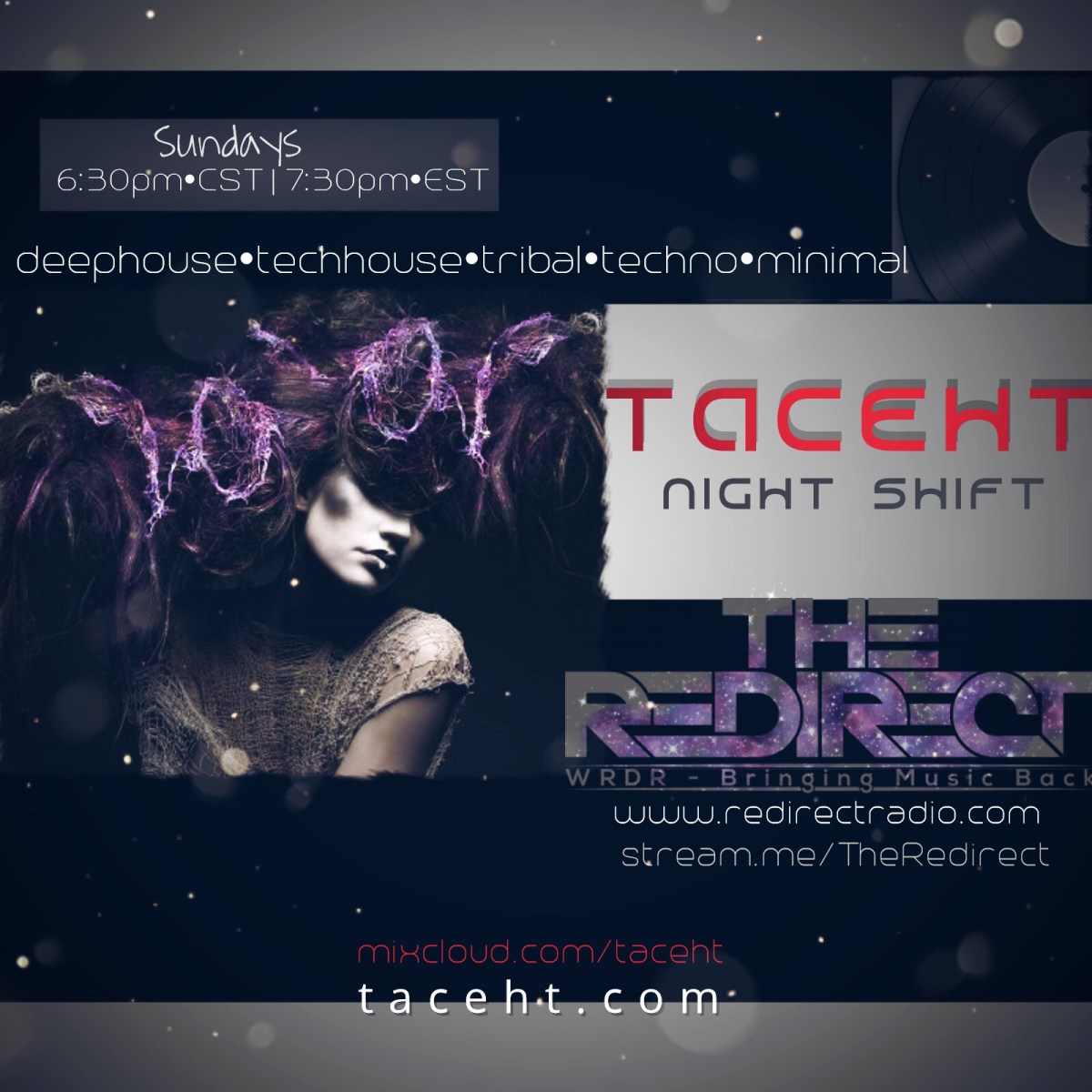 Night Shift with TacehT Live Sundays on Redirect&nbsp;Radio